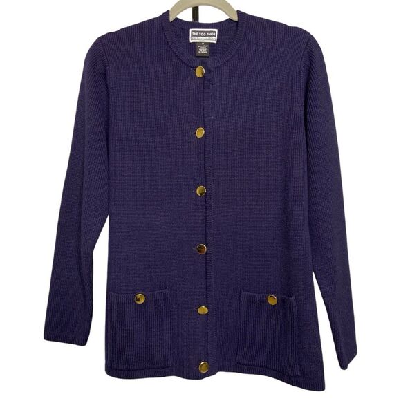 Vintage the Tog Shop navy blue cardigan size M - Picture 1 of 5
